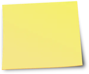 Blank Yellow Post It Note PNG Image