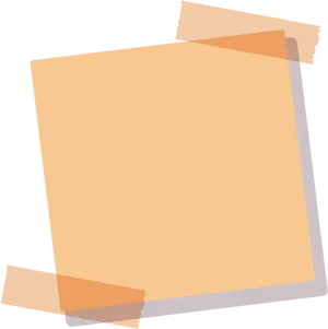 Blank Yellow Post It Note PNG Image