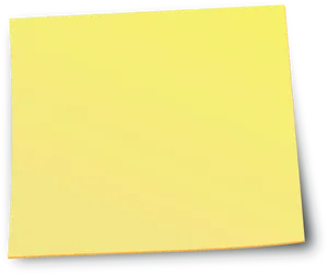 Blank Yellow Postit Note PNG Image