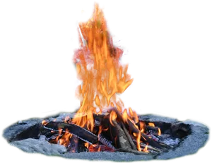 Blazing Campfire Isolated.png PNG Image