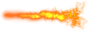 Blazing_ Flame_ Horizontal PNG Image