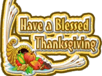 Blessed Thanksgiving Greeting PNG Image