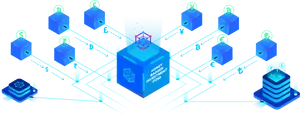 Blockchain Investment Fund Illustration PNG
