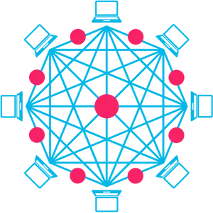 Blockchain Network Concept PNG Image