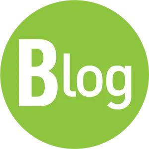 Blog Icon Green Circle PNG Image