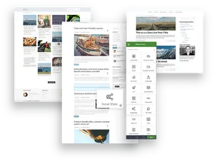 Blog Layout Design Preview PNG