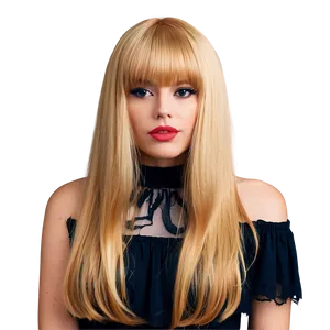 Blonde Bangs D PNG Image