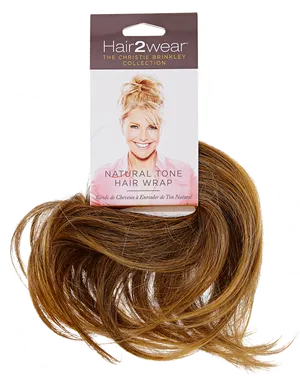 Blonde Hair Wrap Product Packaging PNG Image