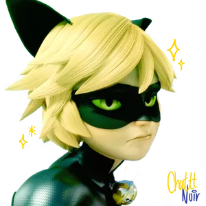 Blonde Haired Masked Hero Portrait PNG Image