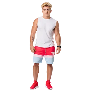 Blonde Manin Athletic Wear PNG Image