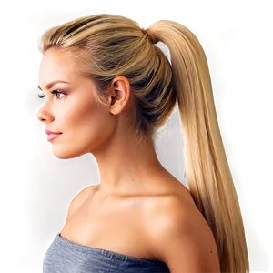 Blonde Ponytail Png Ltd67 PNG Image