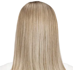 Blonde Straight Hair Wig PNG Image