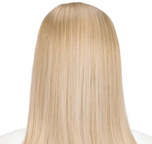 Blonde Straight Long Hair PNG Image