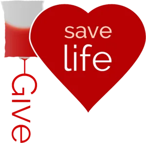 Blood Donation Save Life Graphic PNG Image