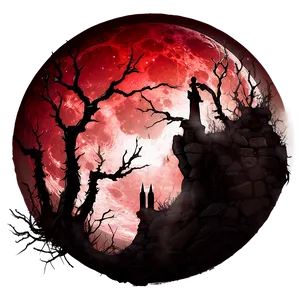 Blood Moon Dark Fantasy Png 06112024 PNG Image