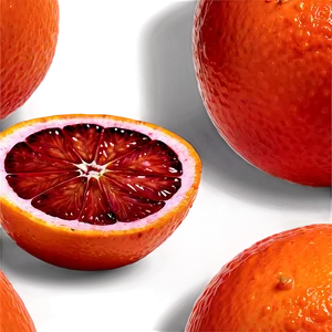 Blood Orange Close-up Png Iyo PNG Image