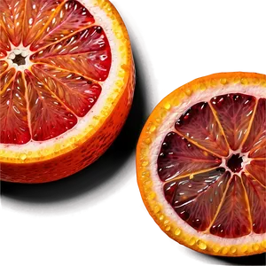 Blood Orange Close-up Png Kvc PNG Image