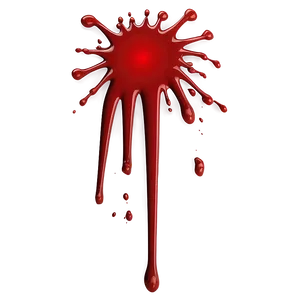 Blood Red Splat Design Png Ecs27 PNG Image