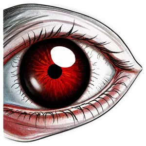 Bloodshot Eye Realistic Drawing Png Yhb PNG Image