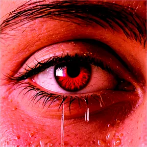 Bloodshot Eyes With Tears Png Pon PNG Image