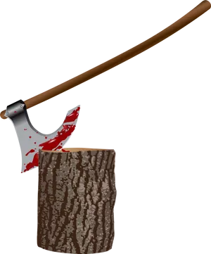 Bloody Axein Log PNG Image