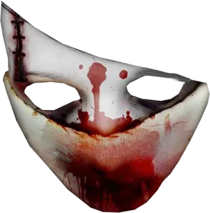 Bloody Phantom Mask PNG Image