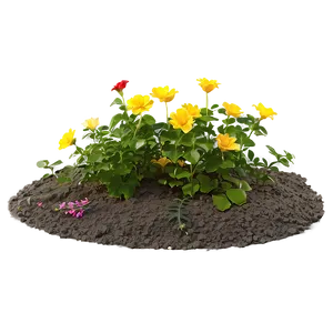 Blossoming Flower Bed Png Hdi44 PNG Image