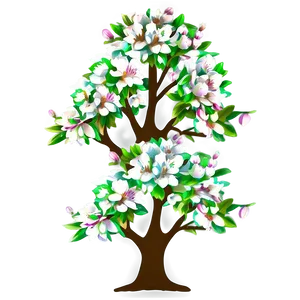 Blossoming Tree Sketch Png Lxh PNG Image