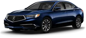 Blue Acura T L X Side View PNG Image