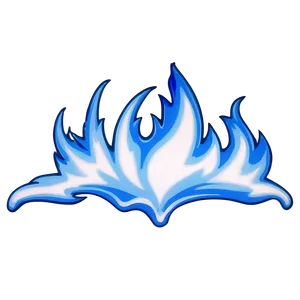 Blue And White Flames Png 19 PNG Image