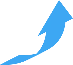 Blue Arrow Upward Graphic PNG Image