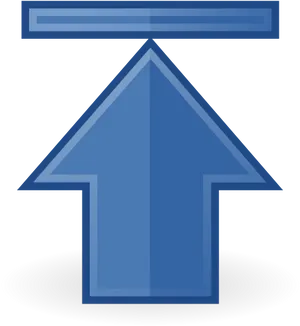 Blue Back Arrow Icon PNG Image