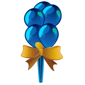 Blue Balloons A PNG Image