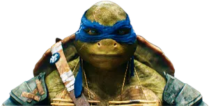 Blue Bandana Ninja Turtle PNG Image