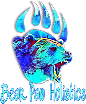 Blue Bear Paw Holistics Logo PNG Image