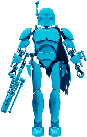 Blue Boba Fett Armor PNG Image