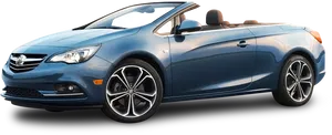 Blue Buick Convertible Car PNG Image