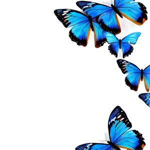 Blue Butterflies Png Vtb51 PNG Image