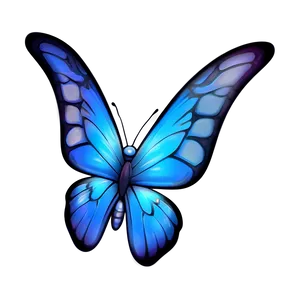 Blue Butterfly Emoji Png 85 PNG Image