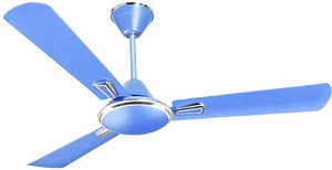 Blue Ceiling Fan Isolated PNG