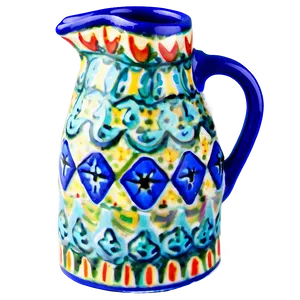 Blue Ceramic Jug Png 06262024 PNG Image