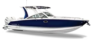 Blue Chaparral Boat Studio Shot PNG Image