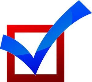 Blue Checkmark Graphic PNG Image