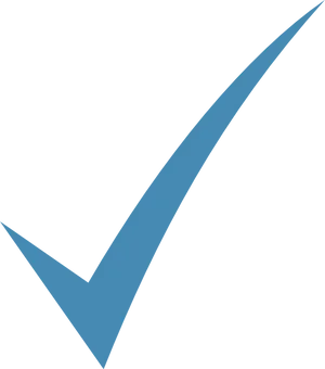 Blue Checkmark Graphic PNG Image