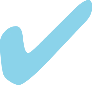 Blue Checkmark Graphic PNG Image