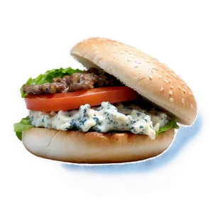 Blue Cheese Beef Burger Png Lui PNG Image