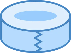 Blue Circular Object Illustration PNG Image