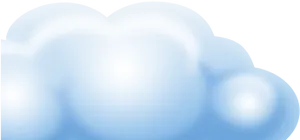 Blue Cloud Balloons Transparent Background PNG Image