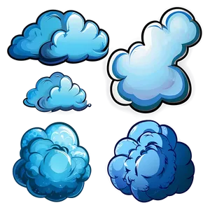 Blue Clouds C PNG Image