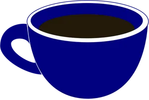 Blue Coffee Mug Vector PNG Image